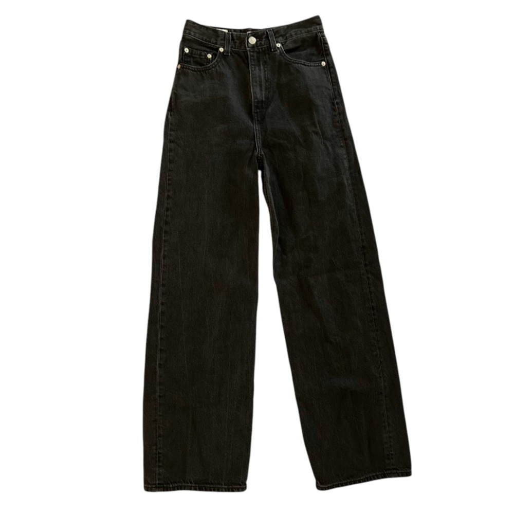 Levi’s High Loose Jeans in Grey/Black Size 24 - Picture 4 of 8